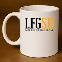 LFGSD San Diego Baseball 11oz C Handle Ceramic Mug