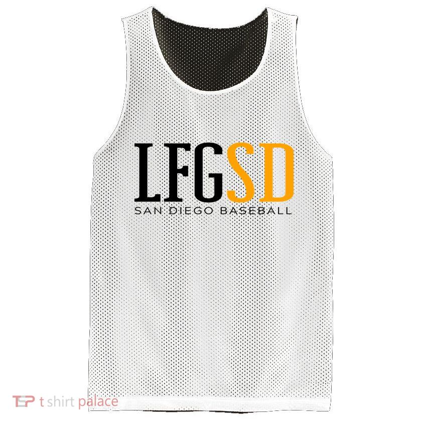 LFGSD San Diego Baseball Mesh Reversible Basketball Jersey Tank