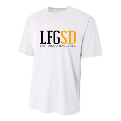 LFGSD San Diego Baseball Youth Performance Sprint T-Shirt