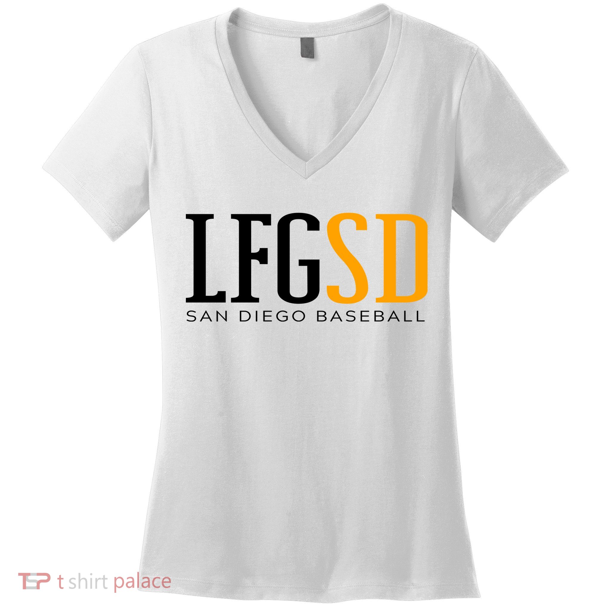LFGSD San Diego Baseball Women's V-Neck T-Shirt