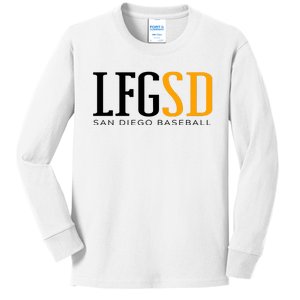 LFGSD San Diego Baseball Kids Long Sleeve Shirt