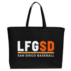 LFGSD San Diego Baseball Jorge Alfaro Cotton Canvas Jumbo Tote