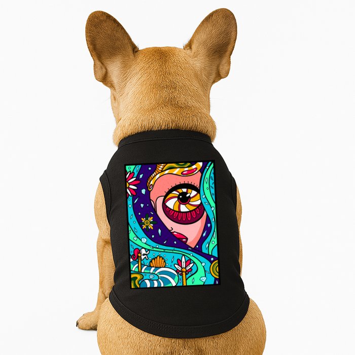 Lucy Sky Diamonds Type Abstract Psychedelic Doggie Tank