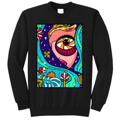 Lucy Sky Diamonds Type Abstract Psychedelic Sweatshirt
