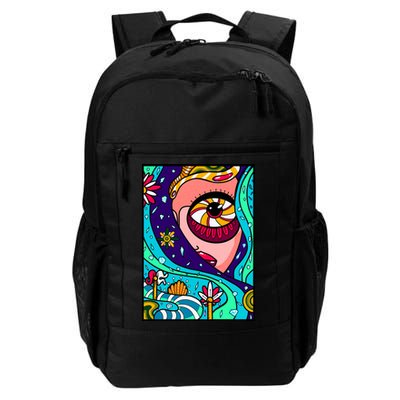 Lucy Sky Diamonds Type Abstract Psychedelic Backpack