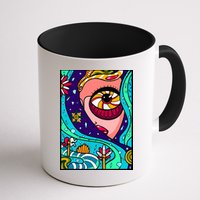 Lucy Sky Diamonds Type Abstract Psychedelic Mug