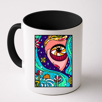 Lucy Sky Diamonds Type Abstract Psychedelic Mug