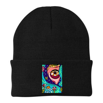 Lucy Sky Diamonds Type Abstract Psychedelic Beanie