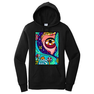 Lucy Sky Diamonds Type Abstract Psychedelic Women's Pullover Hoodie