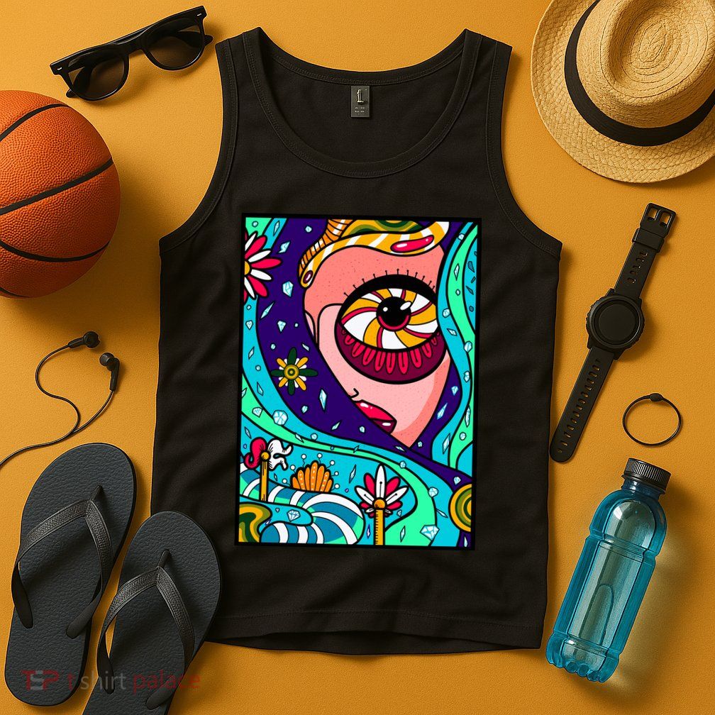 Lucy Sky Diamonds Type Abstract Psychedelic Tank Top