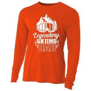 Legendary Skiing Dad Skier Father Ski Daddy Papa Father's Gift Cooling Performance Long Sleeve Crew