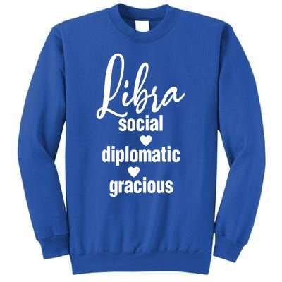 Libra Social Diplomatic Gracious Cool Gift Astrology Gift Sweatshirt