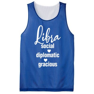 Libra Social Diplomatic Gracious Cool Gift Astrology Gift Mesh Reversible Basketball Jersey Tank