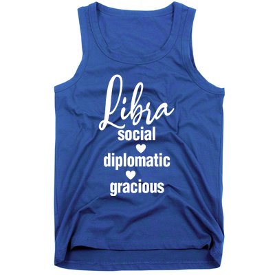 Libra Social Diplomatic Gracious Cool Gift Astrology Gift Tank Top