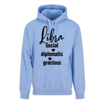 Libra Social Diplomatic Gracious Cool Gift Astrology Gift Unisex Surf Hoodie