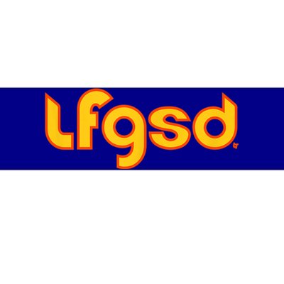 LFGSD San Diego Baseball Bumper Sticker