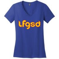 LFGSD San Diego Baseball Women's V-Neck T-Shirt