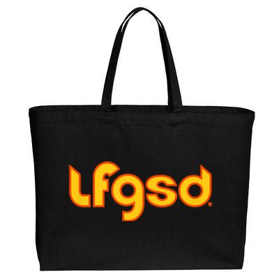 LFGSD San Diego Baseball Cotton Canvas Jumbo Tote