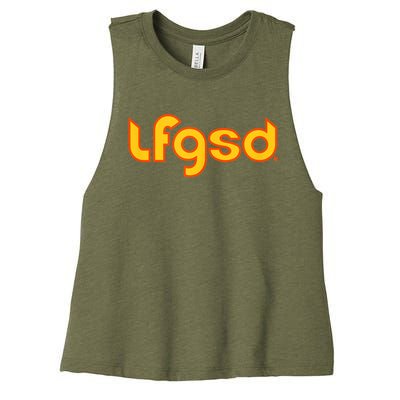 LFGSD San Diego Baseball Women's Racerback Cropped Tank