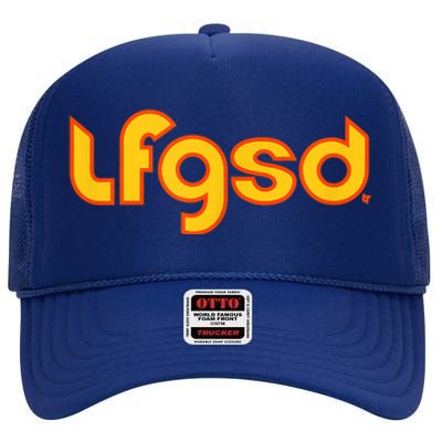 LFGSD San Diego Baseball High Crown Mesh Back Trucker Hat