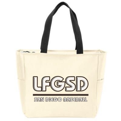 Lfgsd San Diego Baseball Zip Tote Bag