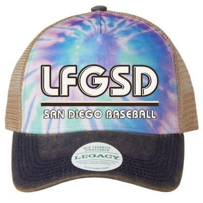 Lfgsd San Diego Baseball Legacy Tie Dye Trucker Hat