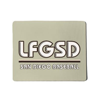 Lfgsd San Diego Baseball Mousepad