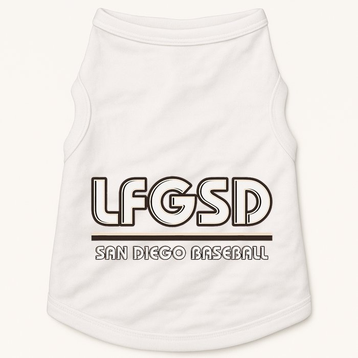 Lfgsd San Diego Baseball Doggie Tank