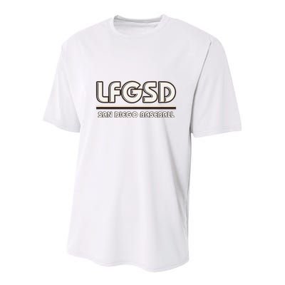 Lfgsd San Diego Baseball Youth Performance Sprint T-Shirt