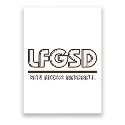 Lfgsd San Diego Baseball Poster