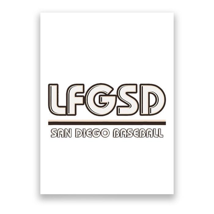 Lfgsd San Diego Baseball Poster