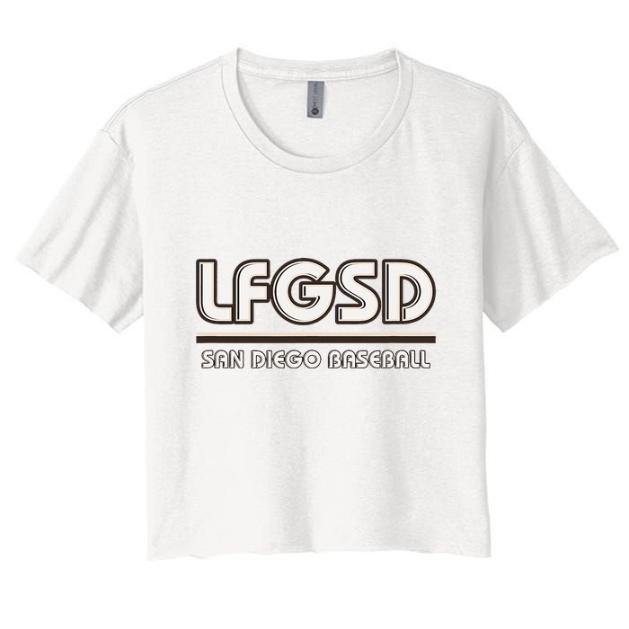 Lfgsd San Diego Baseball Crop Top