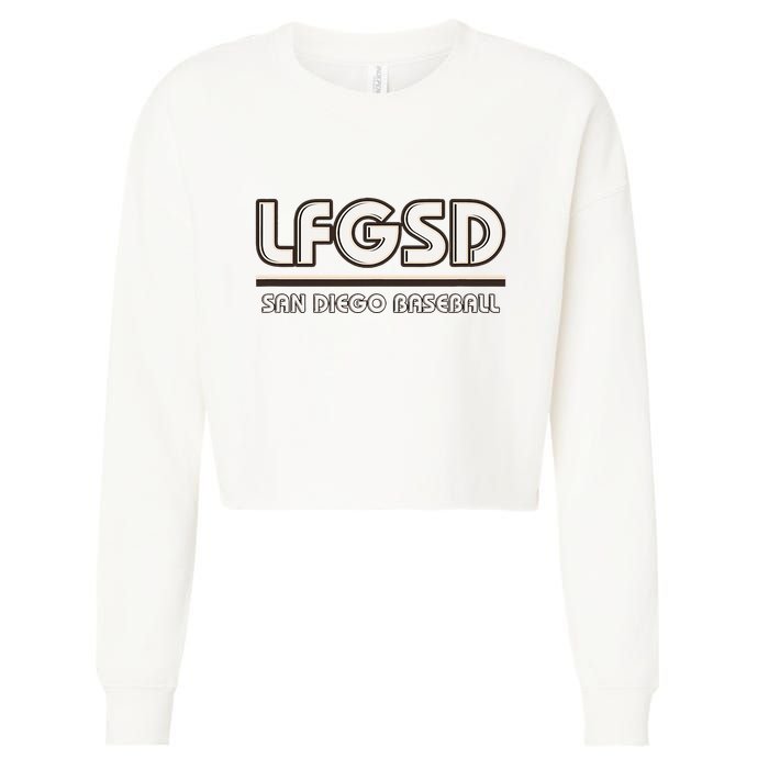 Lfgsd San Diego Baseball Cropped Pullover Crew