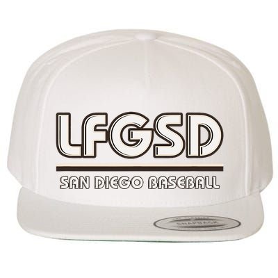 Lfgsd San Diego Baseball Wool Snapback Cap