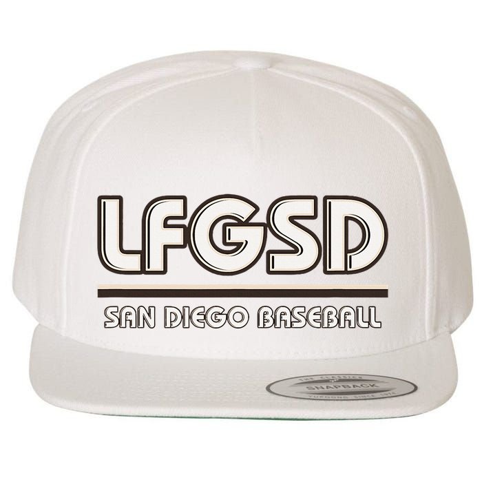 Lfgsd San Diego Baseball Wool Snapback Cap