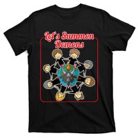 Lets Summon Demons Creepy Incantation Demons T-Shirt