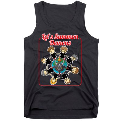 Lets Summon Demons Creepy Incantation Demons Tank Top