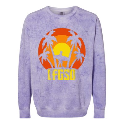 LFGSD San Diego Baseball Colorblast Crewneck Sweatshirt