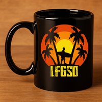LFGSD San Diego Baseball 11oz C Handle Ceramic Mug