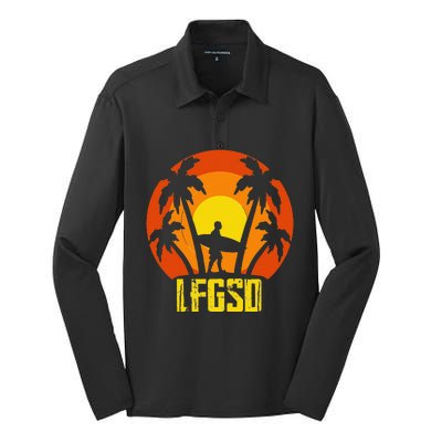 LFGSD San Diego Baseball Silk Touch Performance Long Sleeve Polo