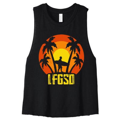 LFGSD San Diego Baseball Women's Racerback Cropped Tank