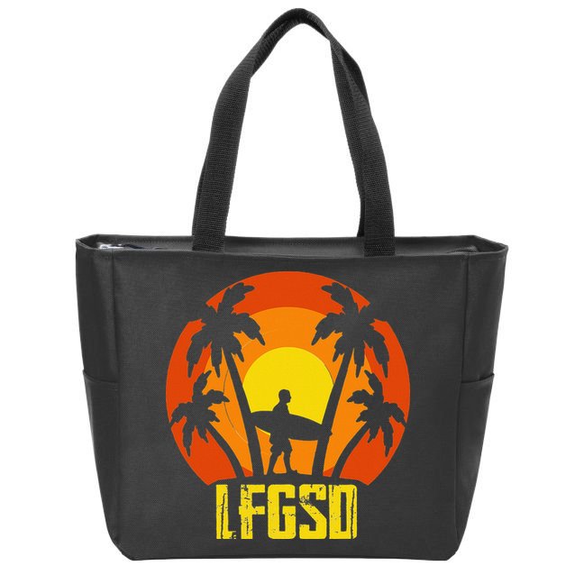 LFGSD San Diego Baseball Zip Tote Bag
