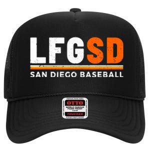 LFGSD San Diego Baseball Jorge Alfaro High Crown Mesh Back Trucker Hat