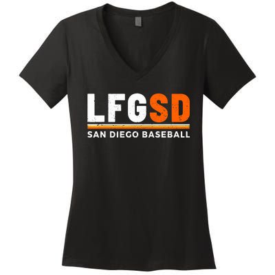 LFGSD San Diego Baseball Jorge Alfaro Women's V-Neck T-Shirt