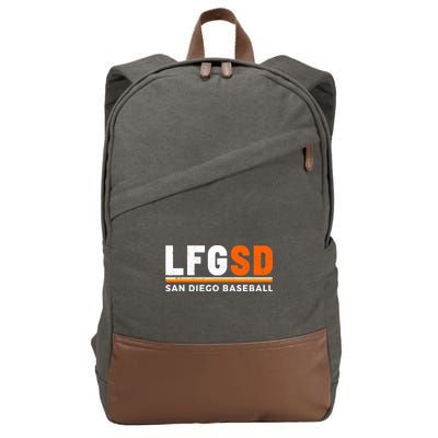 LFGSD San Diego Baseball Jorge Alfaro Cotton Canvas Backpack