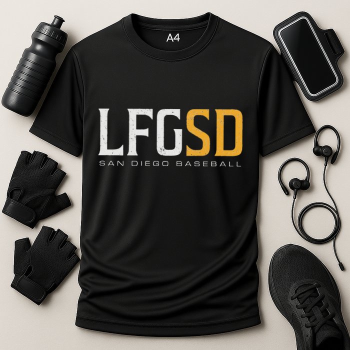 Lfgsd San Diego Baseball Cooling Performance Crew T-Shirt