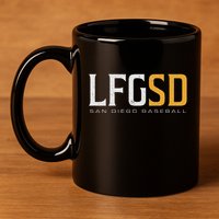 Lfgsd San Diego Baseball 11oz C Handle Ceramic Mug