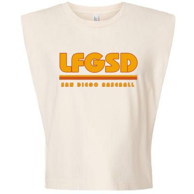 LFGSD San Diego Baseball Garment-Dyed Women's Muscle Tee