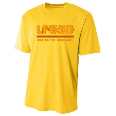 LFGSD San Diego Baseball Performance Sprint T-Shirt