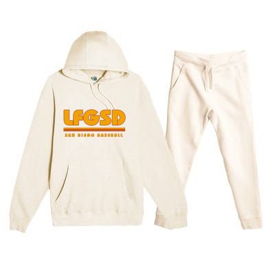 LFGSD San Diego Baseball Premium Hooded Sweatsuit Set